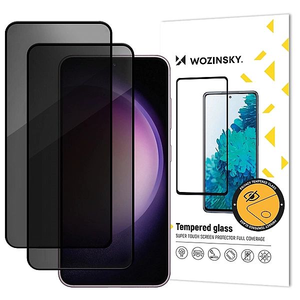 Szkło hartowane Wozinsky Privacy Glass przywatyzujące na Xiaomi POCO M