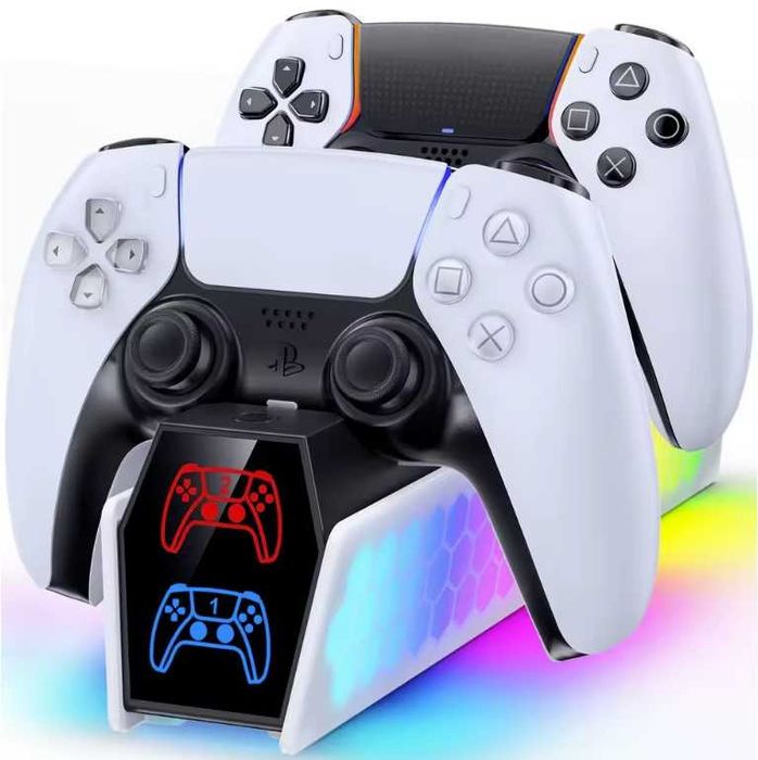 Зарядна станція RGB для DualSense PS5