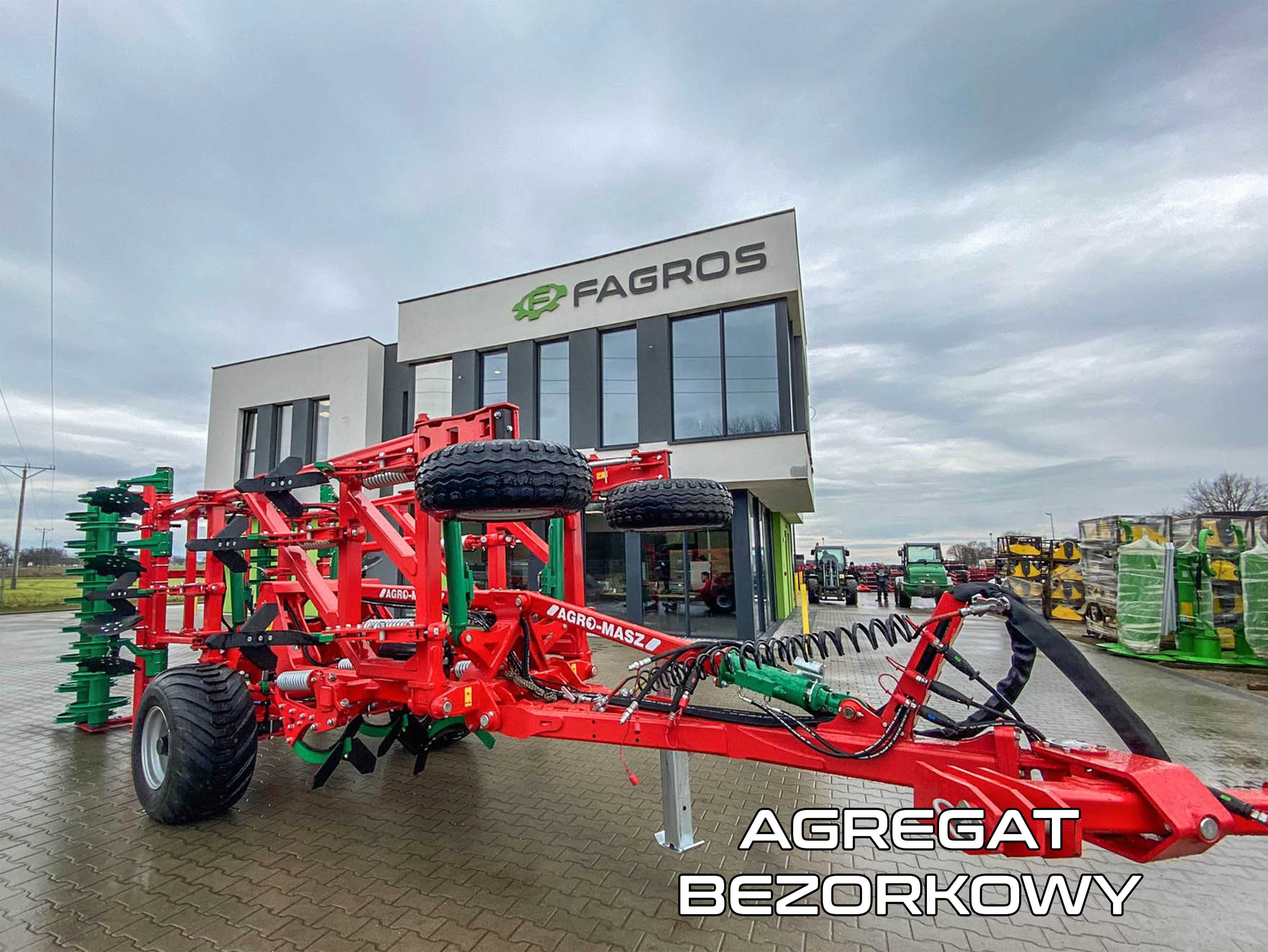 AGRO MASZ AGREGAT bezorkowy siewnik Brona Głębosz FALCON Pług agregat