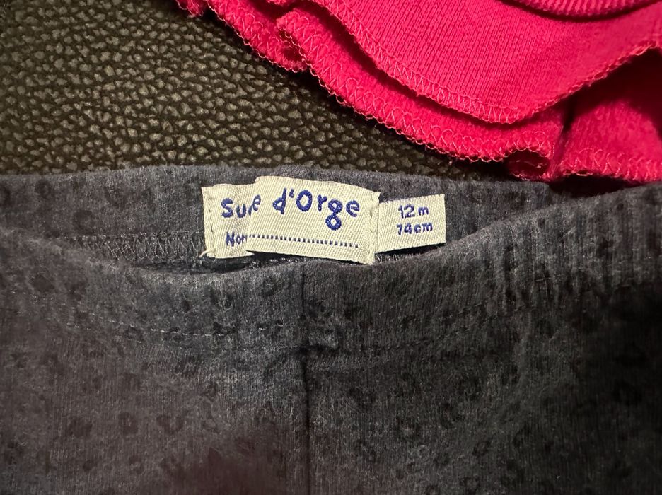 Leggings + Camisola Rosa 12M