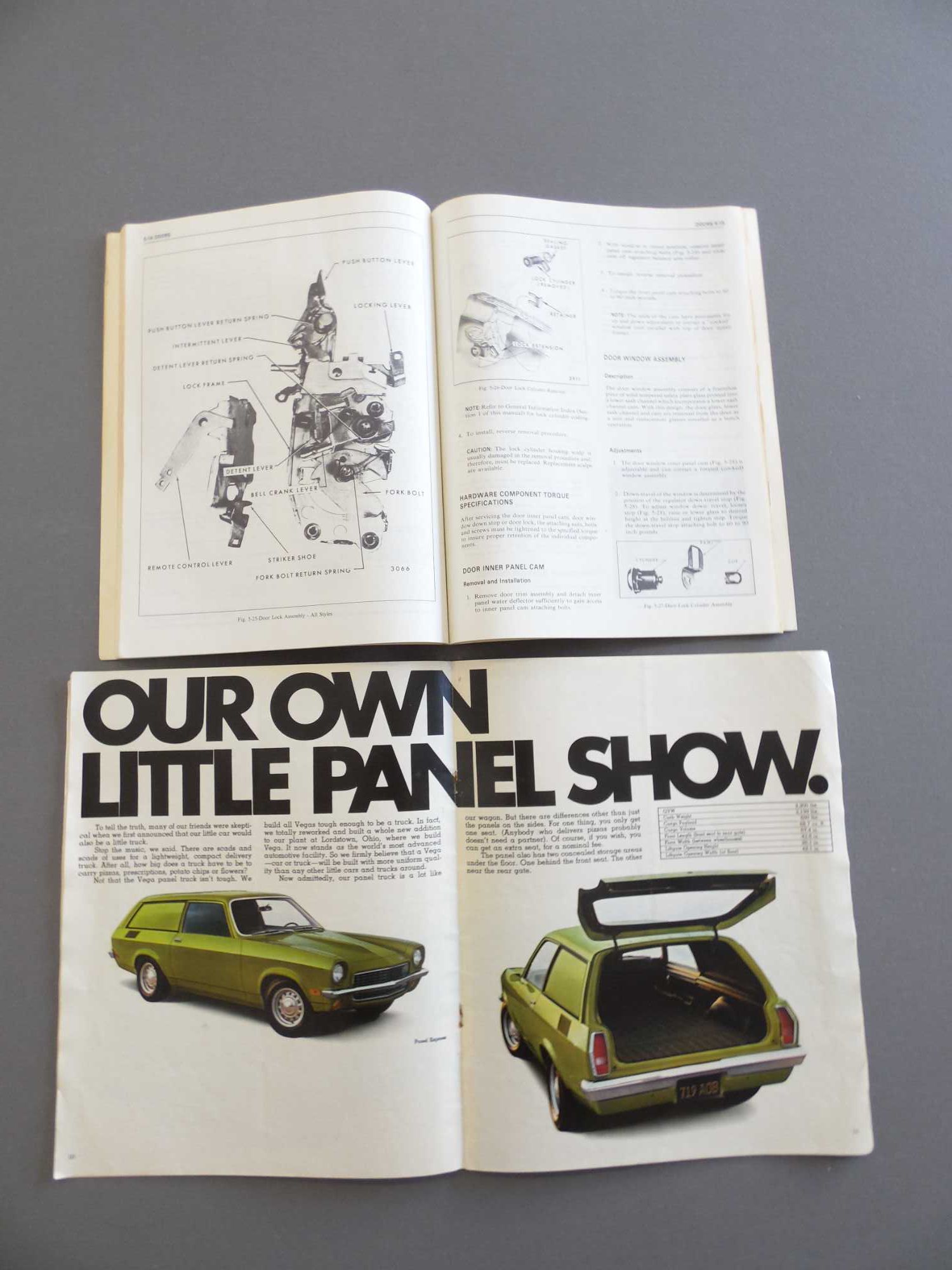 Chevrolet Vega 1973 Brochura e Manual de Serviço