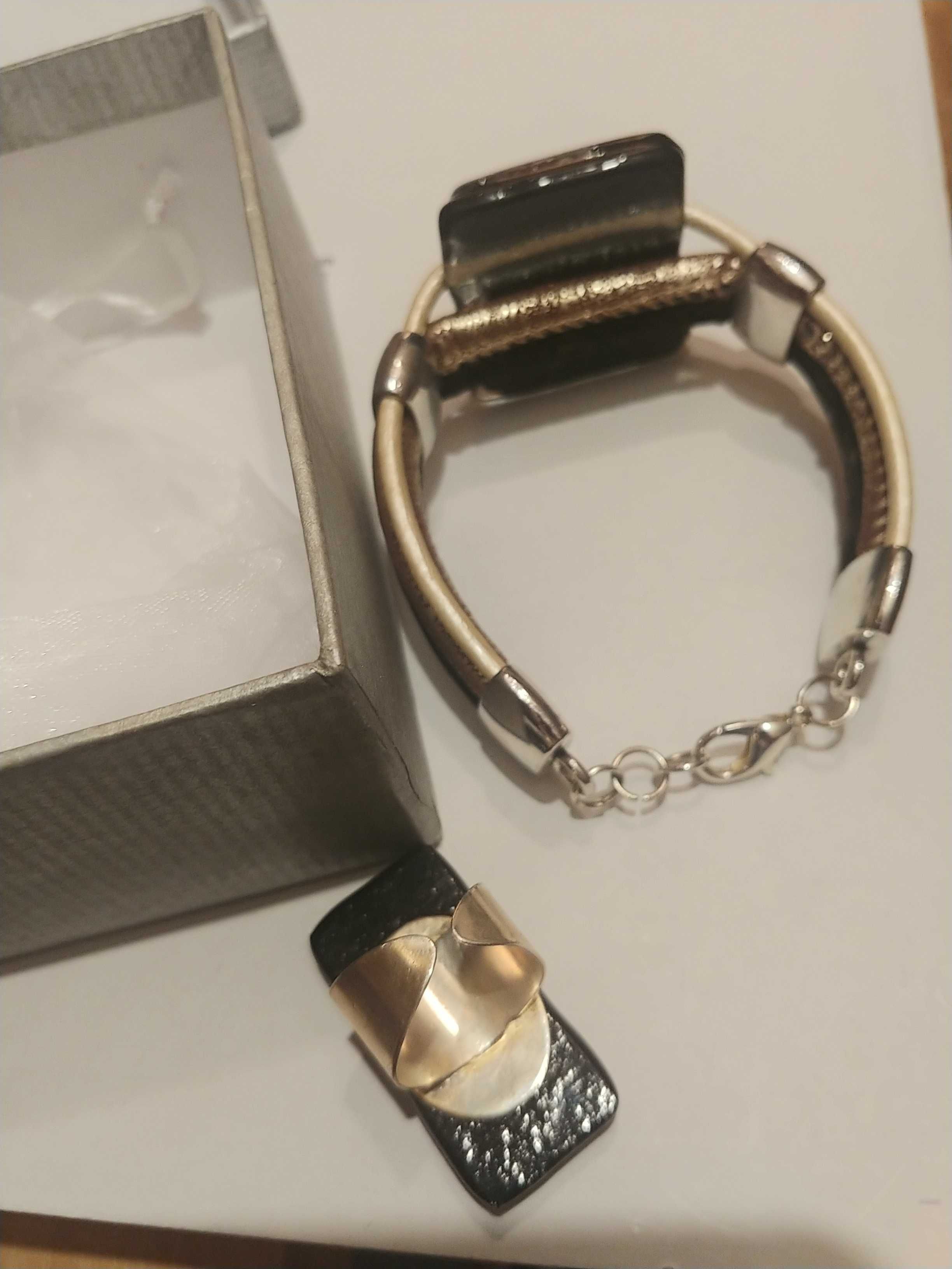 Biżuteria ręcznie robiona bransoletka pierścionek