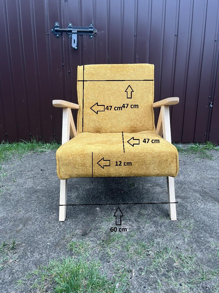 Fotel w stylu PRL