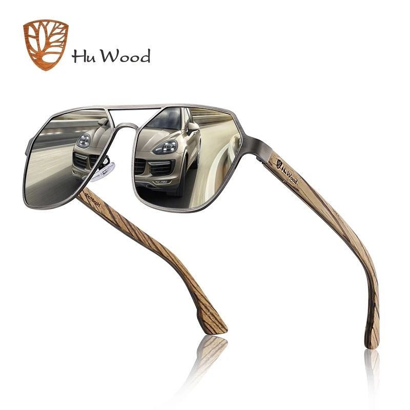 Okulary przeciwsłoneczne drewniane Hu Wood
