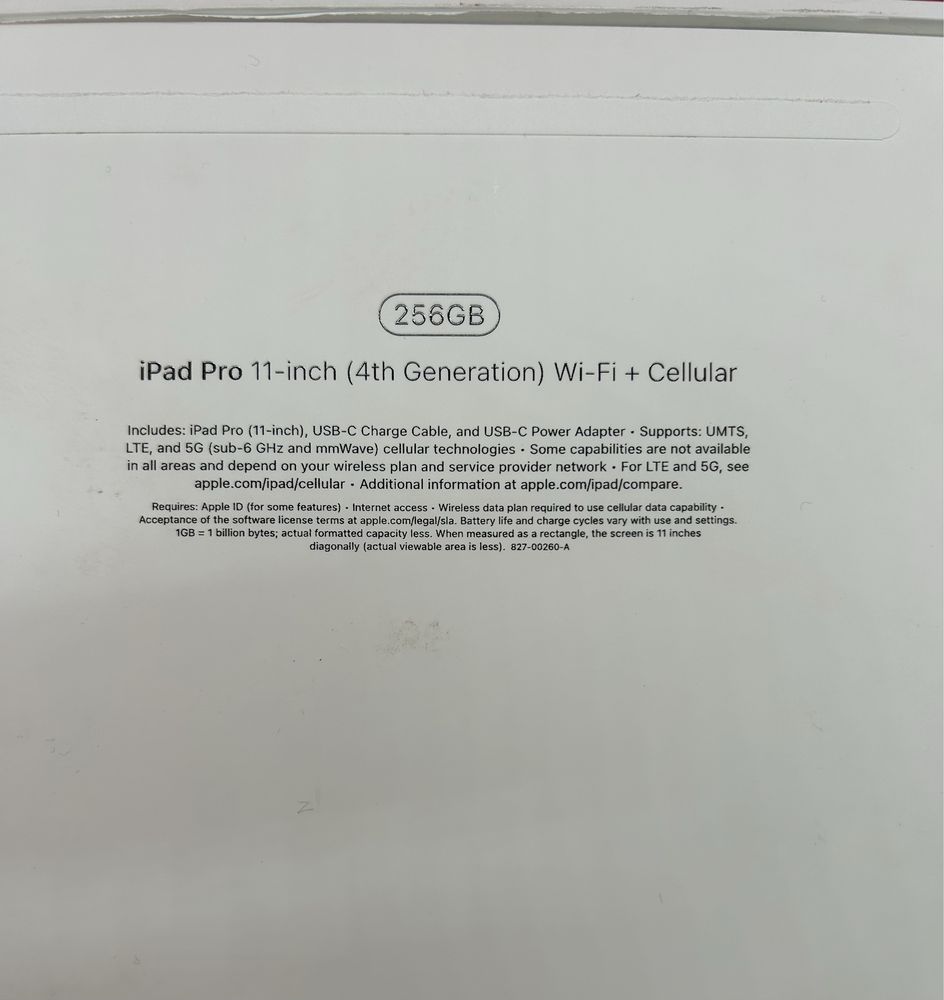 Apple iPad Pro 11  4Gen M2 256GB, Wi-Fi + LTE Space Gray 2022 New