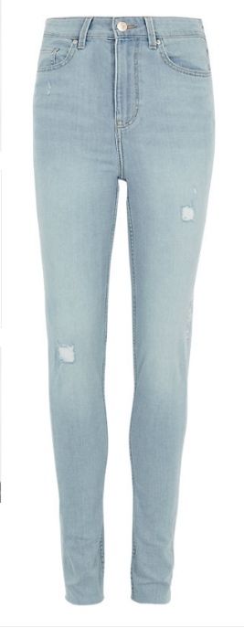 Нові скінні джинси marks&spencer блакитні