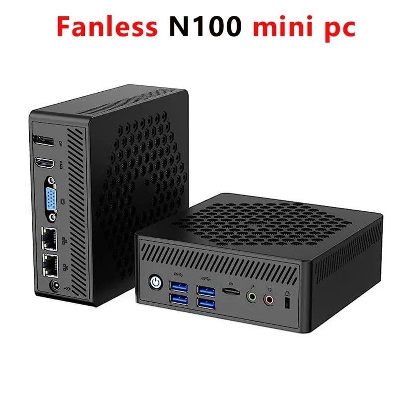 Міні ПК безвентиляторницй Fanless AC8-N Intel N100 16 Gb 512 Gb