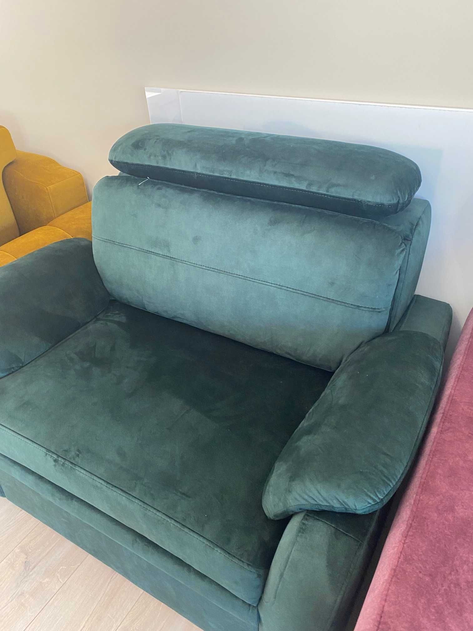 Kompaktowa Sofa z funkcją spania tkanina plamoodporna