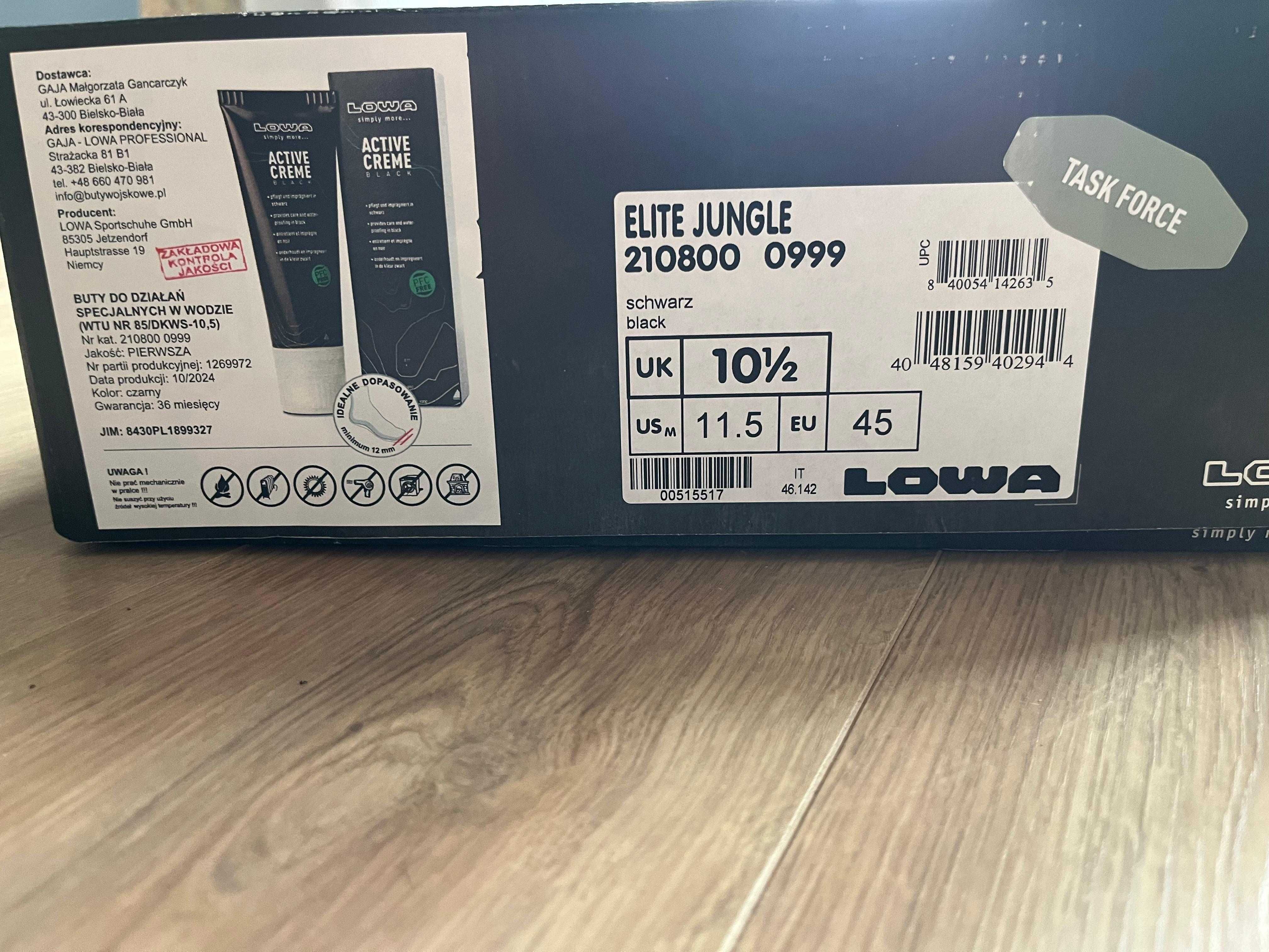 Buty LOWA  ELITE JUNGLE GROM JWK rozmiar 45 nowe