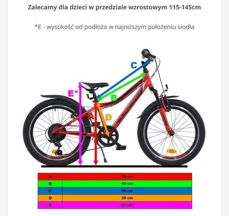 Lazaro Carlos 20" rower dziecięcy