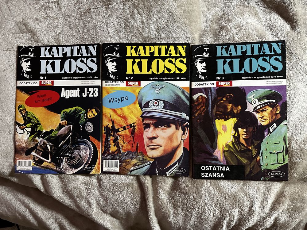 Komiksy Kapitan Kloss - 11 zeszytów - wydanie z 2007 roku
