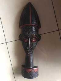 Afrykańska maska drewno metal