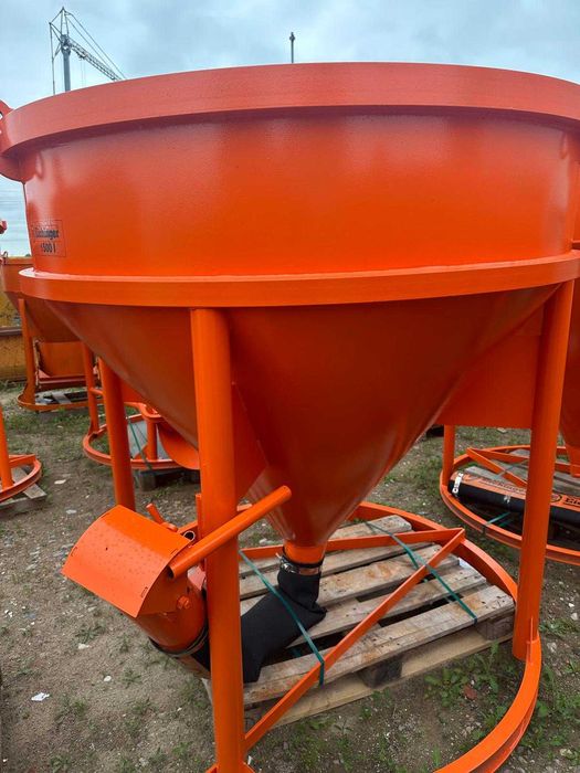 Zbiornik pojemnik dźwigowy 750L Eichinger 1017 rękaw zamykacz do btonu