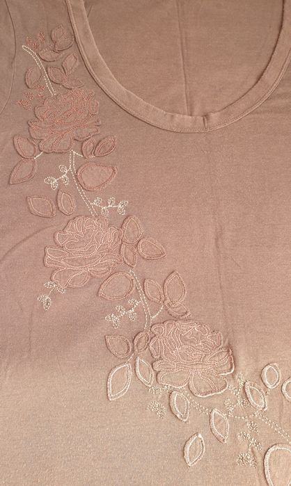 Bawełniana bluzka damska z aplikacja r. 42