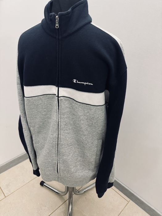 Champion zip fleece rozpinana sportowa bluza męska, r. XL, extra stan