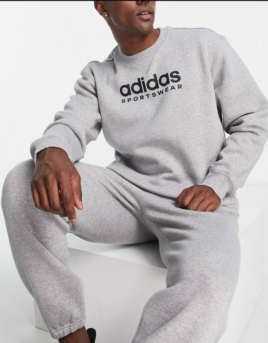 Чоловічий теплий  світшот Adidas великого розміру