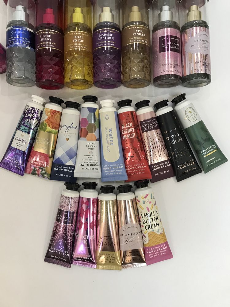 Гель для душу, міст, крем для тіла, лосьйон Bath and body works