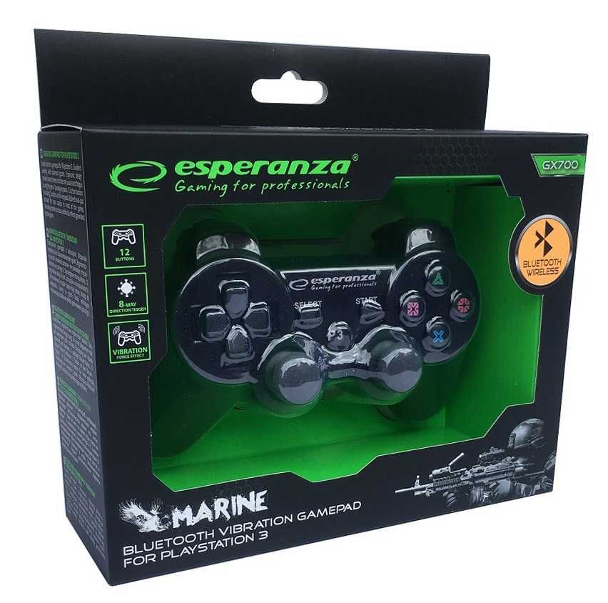 NOWY Pad PS3 Bluetooth bezprzewodowy Esperanza + Kabel * Wejherowo