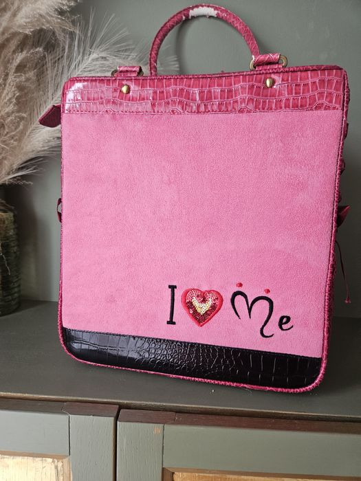 Unikatowa Torebka Metty Darmali Handmade Kuferek Różowa Nowa maxi