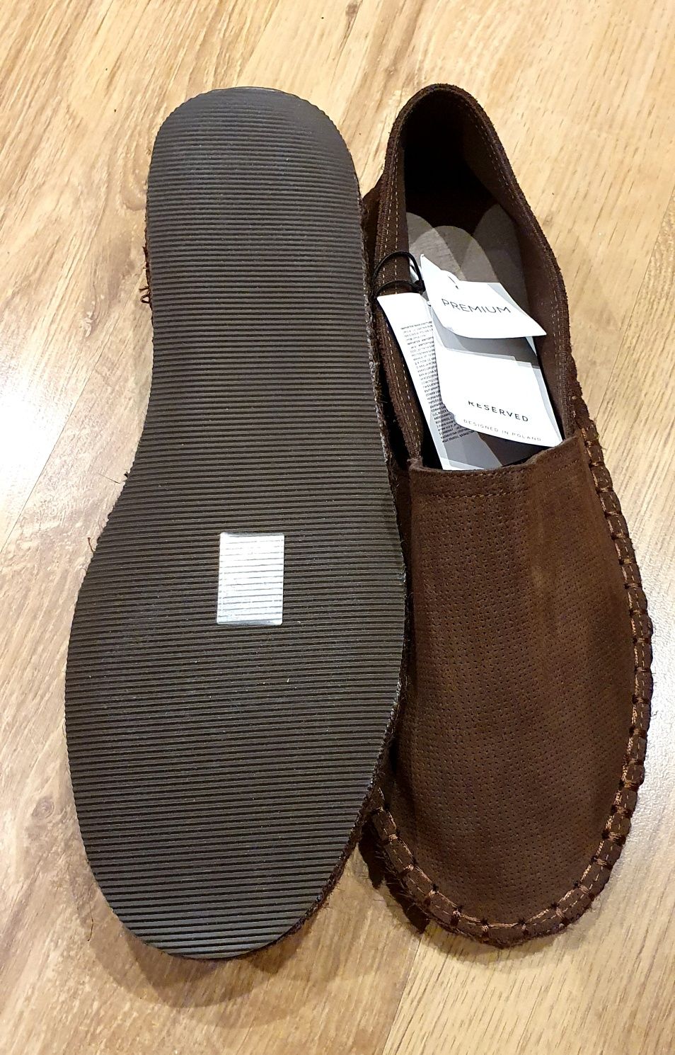 Espadryle Reserved skórzane 42 Nowe