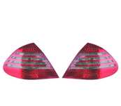 FAROLINS TRASEIROS LED MERCEDES E W211 02-06 VERMELHO CINZA