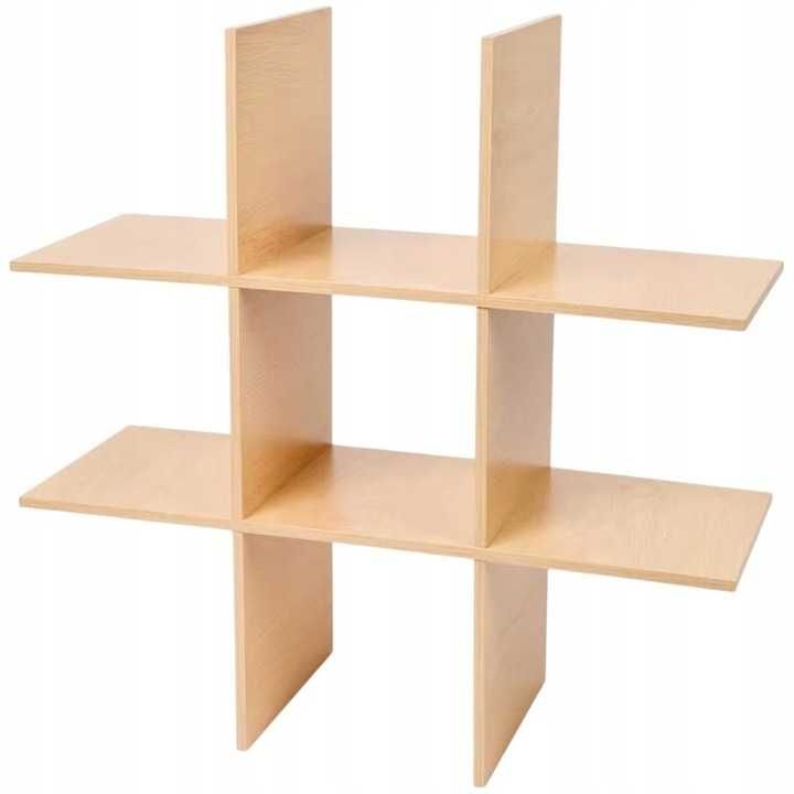 Półka drewno Cardsplitter 55 x 20 x 55 cm biały - sosna, odcienie beżu