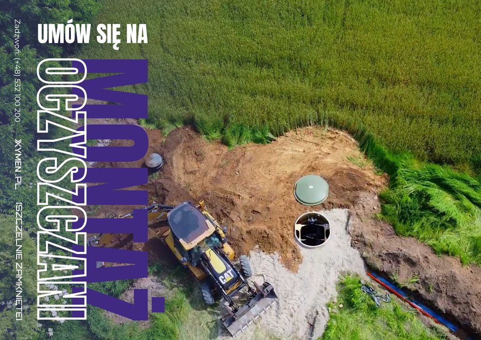 Przydomowa oczyszczalnia ścieków biologiczna ekologiczna - montaż