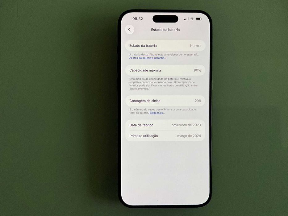 iPhone 15 Pro Max preto titâneo 256 GB