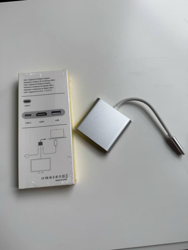 NOWE 26 szt Adaptery USB-C - HDMI - USB - USB-C