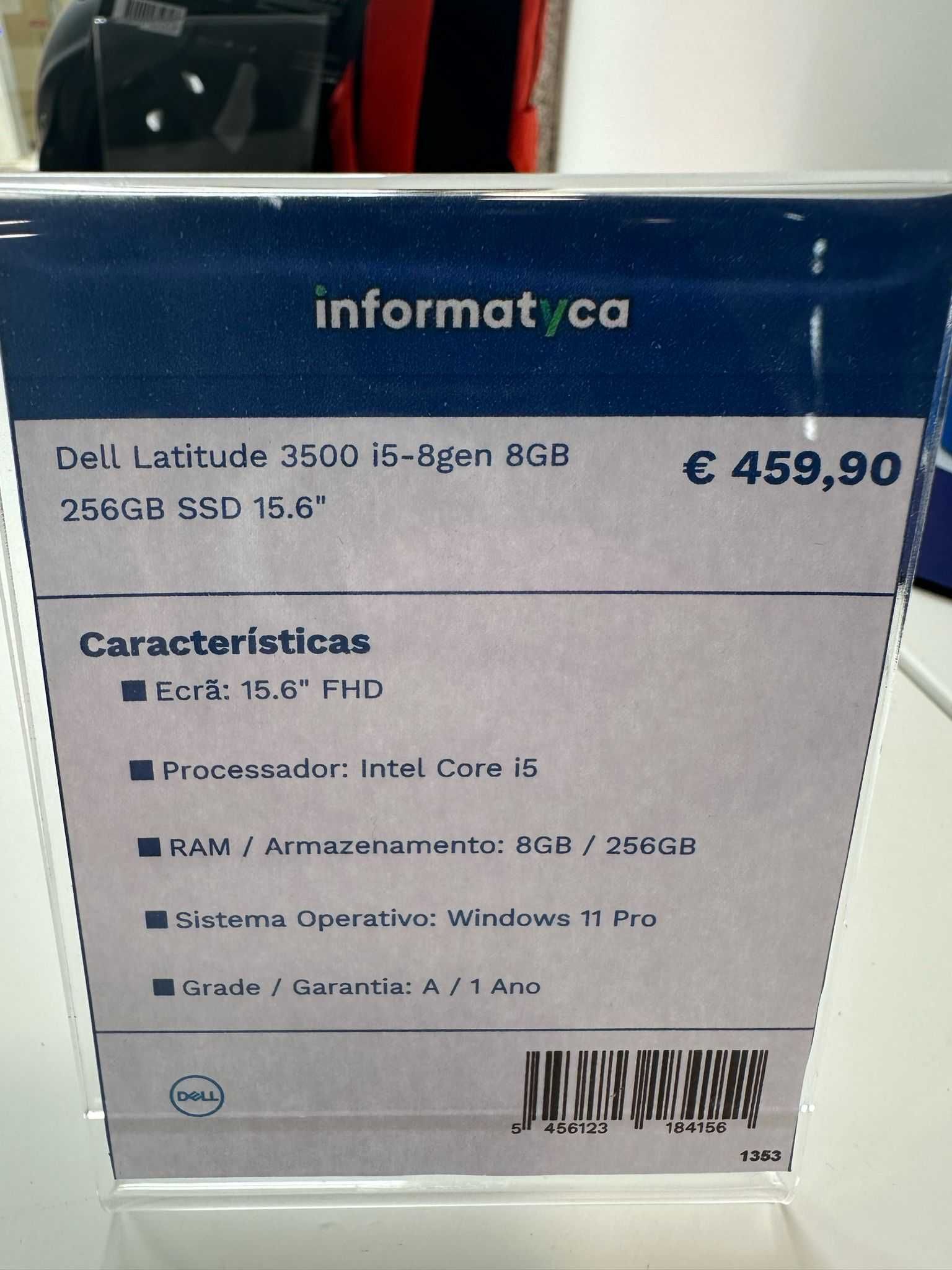 Portátil Recondicionado Dell Latitude 3500