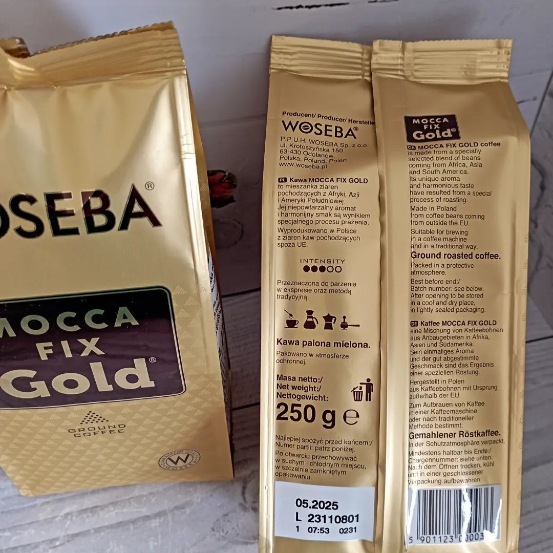 РОЗДРІБ! Кава мелена WOSEBA FIX GOLD  250 г Польща