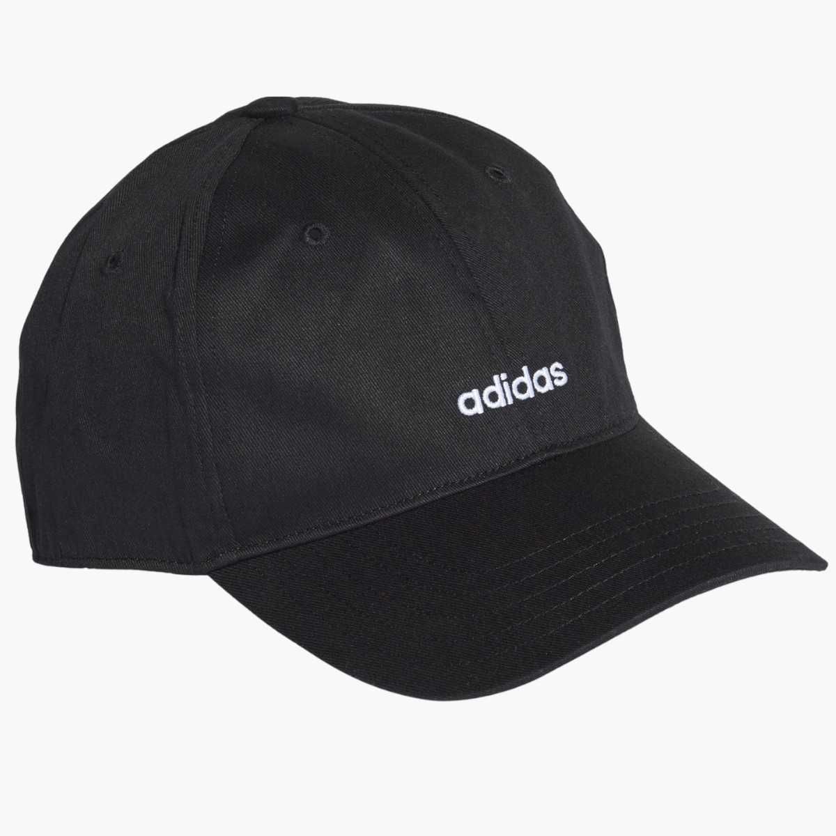 Czapka z daszkiem Adidas Czarna Bawełniana