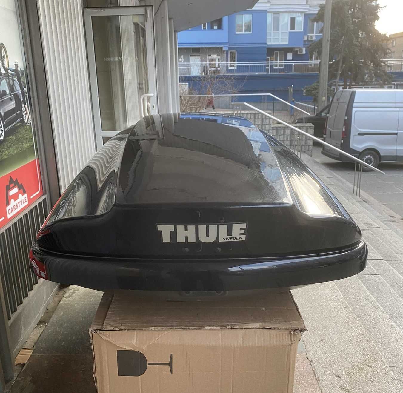 Автобокс Thule Spirit 820 L черный глянец 235x94x35 см 430 литров Б/У