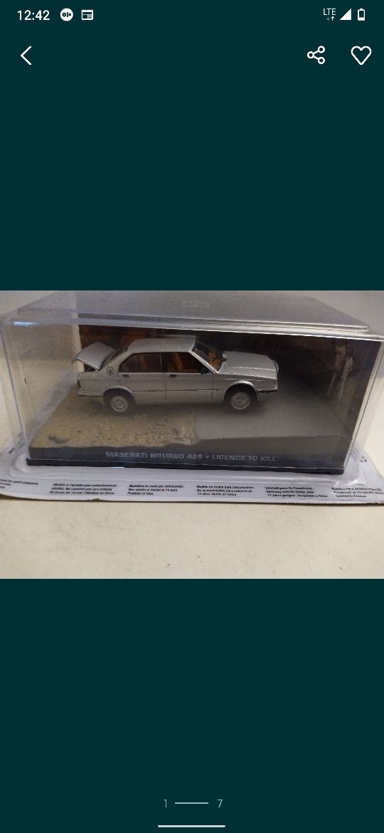 James Bond collection modele zestaw Eaglemoss 1:43