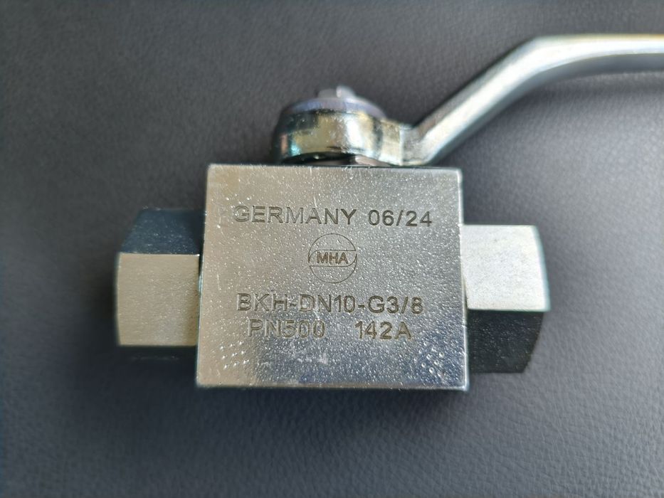 Гідравлічний кульовий кран 3/8" BSPT (жіночий) для PU машини | Модель: