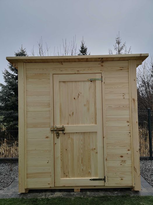Domek narzędziowy ogrodowy 2 x 1,5m, drewniany schowek na narzędzia
