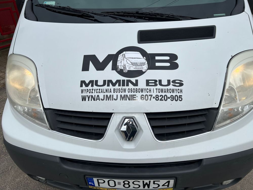 Do wynajęcia Renault Trafic L2H1 przedłużany dostawczy Mumin Bus