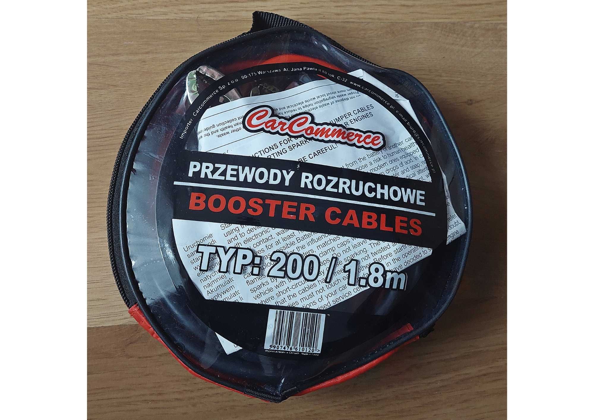 Nowe przewody rozruchowe typ: 200 A/1,8m