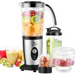 Blender Smoothie, 5 w 1 Mini Blender Kuchenny, 220W, 22000 obr/min.