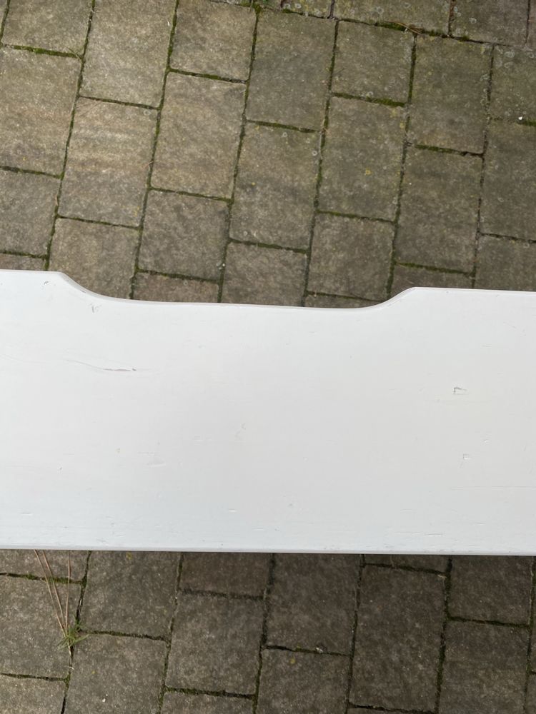 Białe łóżeczko Woodies ze skrzynią