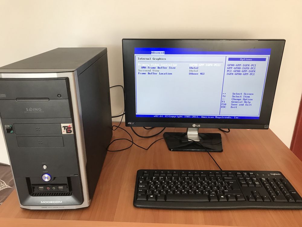 Компьютер на Asus am3+ Geforce 210 1gb AMD Athlon II x2 250