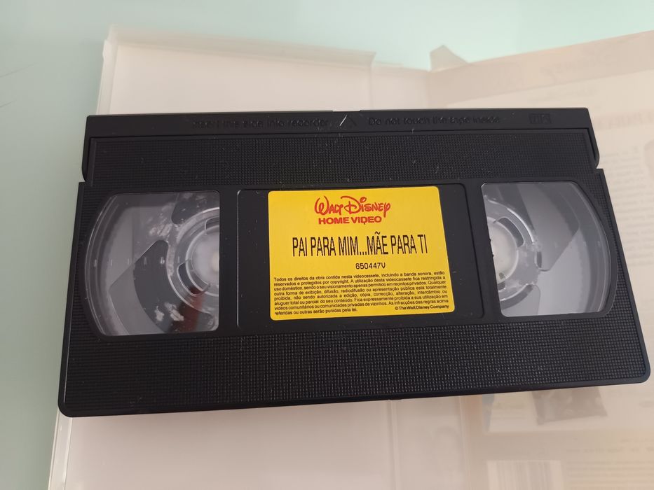 VHS Disney pai para mim. Mãe para ti