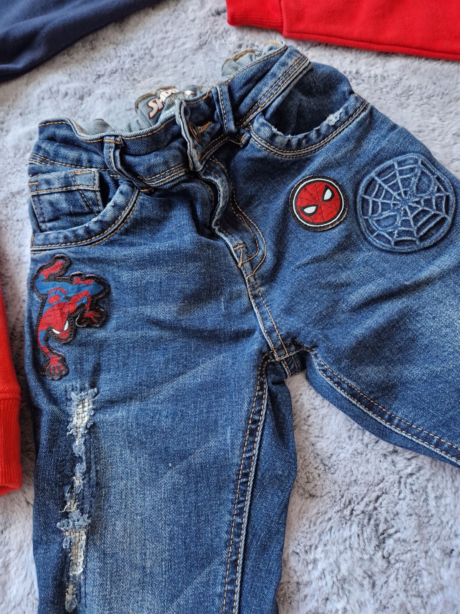 Spodnie jeansowe slim Spider-Man