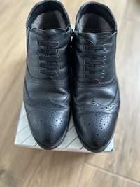 Мужские зимние кожаные ботинки сапоги шкіряні черевики 42 розмір