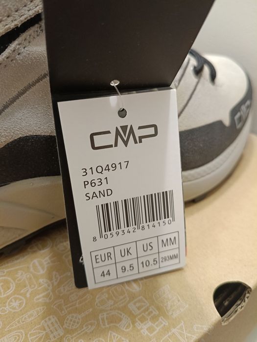 Skórzane buty trekkingowe CMP Kaleepso Mid WP 31Q4917 Sand wodoodporne