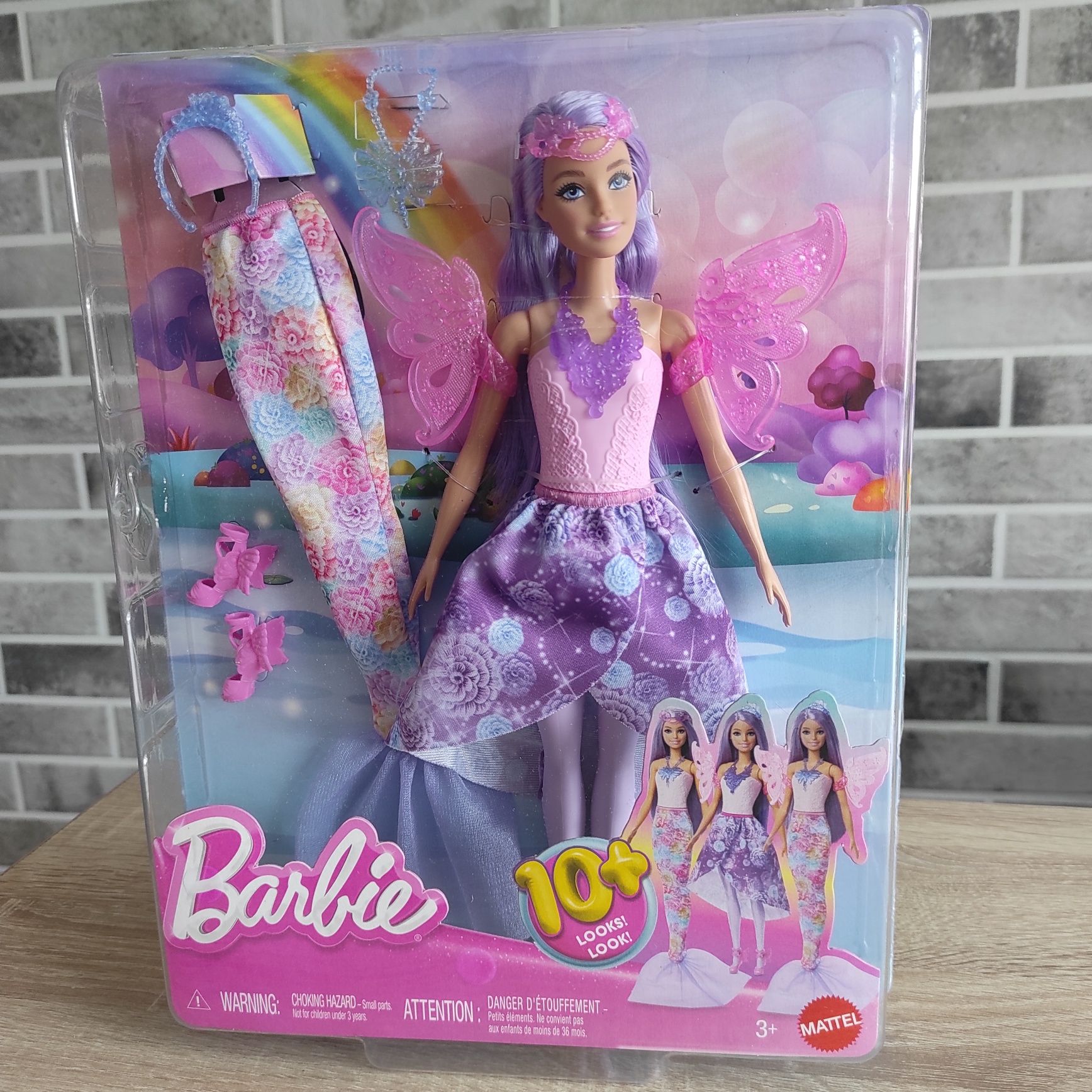 Lalka Barbie syrenka magiczna wróżka lalka z ubraniami i akcesoriami
