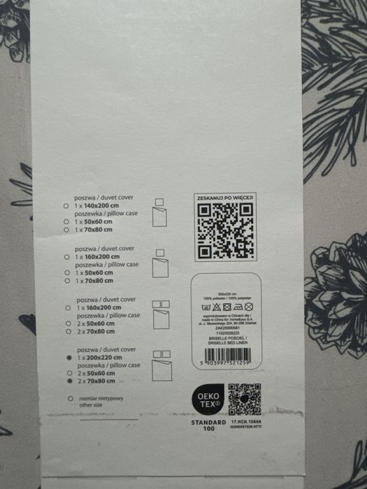 Nowa pościel home&you szyszki święta 200x220