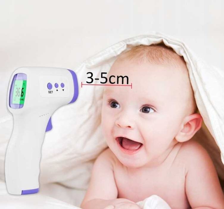 Termometr bezdotykowy na podczerwień elektroniczny LCD BERRCOM JXB-178
