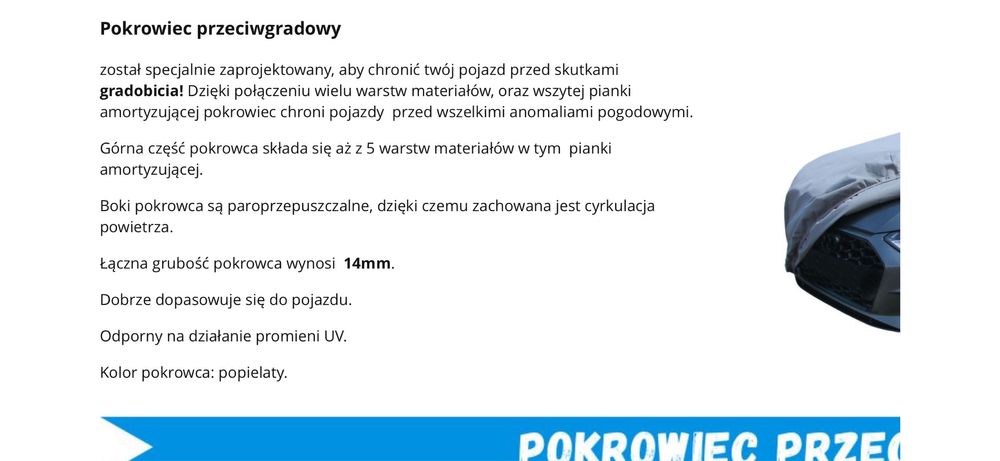 Pokrowiec przeciwgradowy na Kombi Renault Megane IV