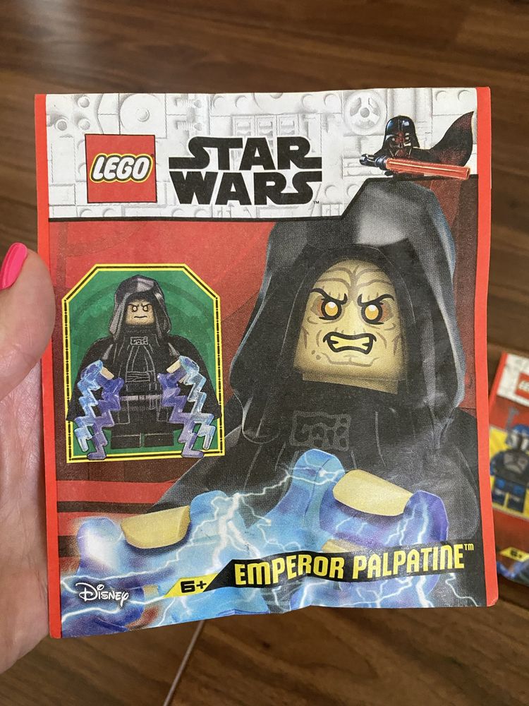 LEGO Star Wars Emperor Palpatine, Mandalorian Pilot, Snowtrooper